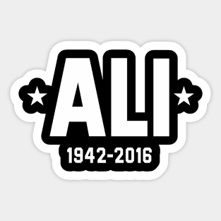 rip muhammad ali Sticker